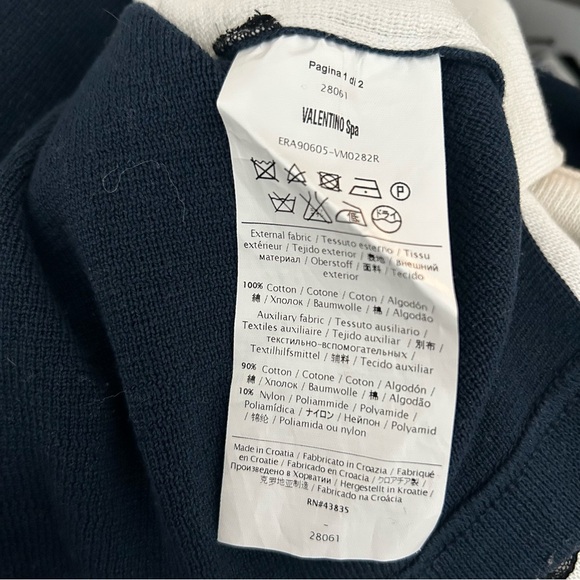 Valentino Spa Sweater 3/4 Sleeve - Picture 2 of 7